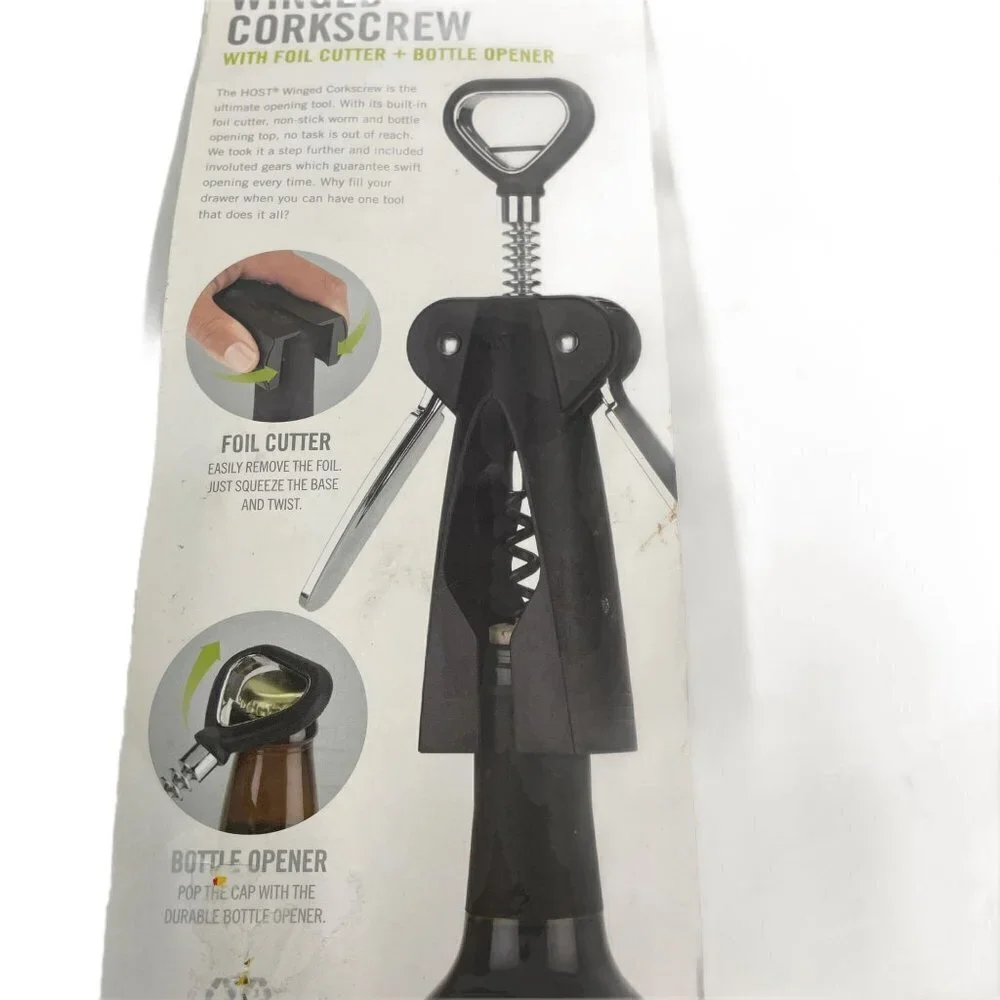 Winged Corkscrew by HOST With Foil Cutter And Bottle‎ Opener